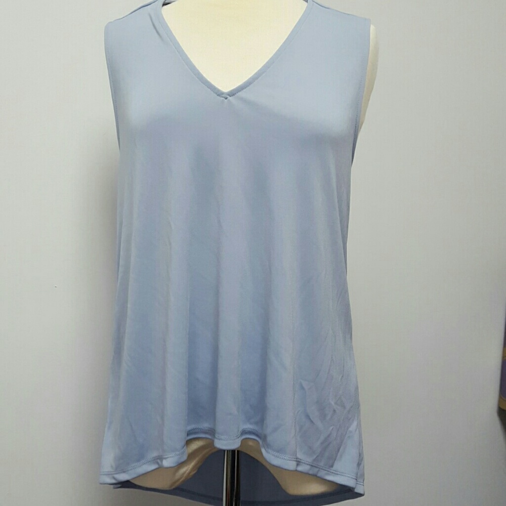 🆕️ Nine West Sleeveless Tyler Drape Back Pullover Loose Fit Top